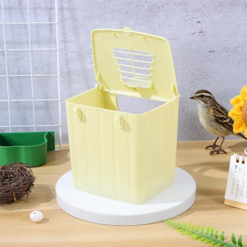 Ipetboom 4Pcs Bird Breeding Box Hanging Bird Box for Indoor Hatching House | Nesting Boxes for Finches Bluebirds Sparrows Small Parrots and Lovebirds, 5.11 X 5.11 X 3.93 in