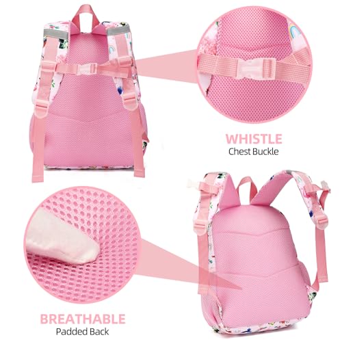 Toddler Backpack for Elementary School Girls, Preschool Kindergarten Backpack,Lightweight Cute Kids School Bag for Girls