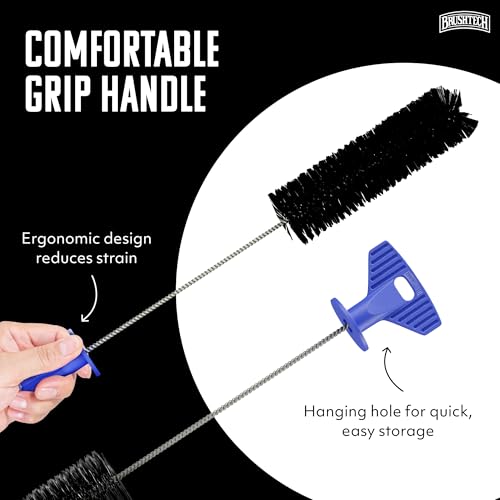 Brushtech Hummingbird Feeder Brush - Flexible Reach & Comfort Grip | Rust-Resistant Feeder Brush with Flexible Wire & Ergonomic Grip - Reaches Deep into Narrow Feeders for Easy Cleaning - style: Single Head
