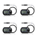 DaToo Aquarium Thermometer with Large LCD Display Fahrenheit/Celsius(℉/℃) Fish Tank Thermometer for Aquarium Reptile Terrarium Digital Water Thermometer with Suction Cup(4 Pack) - size: 4 Pack
