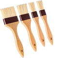 Boao 4 Pcs Pastry Brush, Natural Bristle Basting Brush for Cooking and Baking, BBQ Brushes for Butter, Baster, Oil, Egg, Sauce, Turkey, Grilling, Marinade and Kitchen Food(1, 2, 3 Inch) - size: 1, 2, 3 Inch