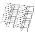 Stainless Steel Wire Door Cage Latches, Right, 25 Pack | for Fixing Pet Wire Crate Latch Lock, Small Animal Cage Door Hook