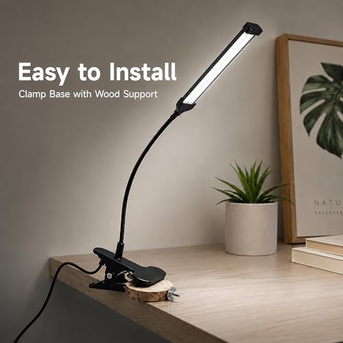 Bird Cage Light Full Spectrum LED with Remote Control, 10 Brightness Levels 3/9/12H Timer Flexible Gooseneck Lamp for Parrot Pet Birds Indoor Cages