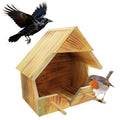 Robin Nesting Box - Premium Handmade Solid Wood Bird House for Outdoors | All-Weather Garden Gift to Attract Robins, Blackbirds, Wagtails | Easy to Mount & Clean
