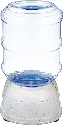 Amazon Basics Gravity Pet Water Dispenser for Cat and Dog, Easy to Clean, 135.3fl.oz Capacity, Small - size: Small, style: Waterer