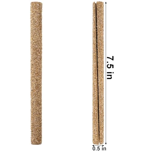 Okllen 60PCS Sand Perch Covers for Bird Cage, Perch Covers for Parakeet, Lovebird, Parrotlets, Budgies, Canaries, Finches and Other Small Birds