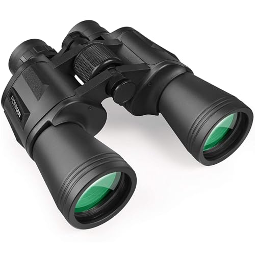 20×50 Binoculars for Adults High Powered with Carrying Case & Strap | HD Optics, Large Eyepiece, Bird Watching, Cruise Ship, Travel, Outdoor Hunting, Road Trip, Sport Games, Tripod Adaptable