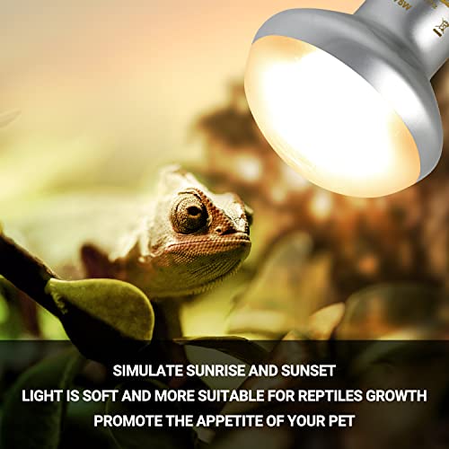 REPTI ZOO 75W Reptile Heat Lamp Bulb, 2PCS Day & Night Basking Spot Light Combo Pack Includes Infrared Heat Lamp and UVA Daylight Heating Lamp Basking Light - style: Day & Night Heat Lamp