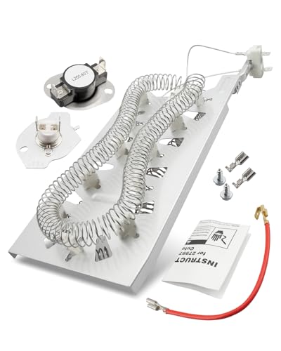 279816 Dryer Heating Element Kit Fit for Maytag MED5500FW1 MED5500FW2 MED5630HC0 MED5630HC1 MED5630HC2 Heating Element Replacement - style: 1 x 279816 thermostat cutout kit and 1 x heating unit