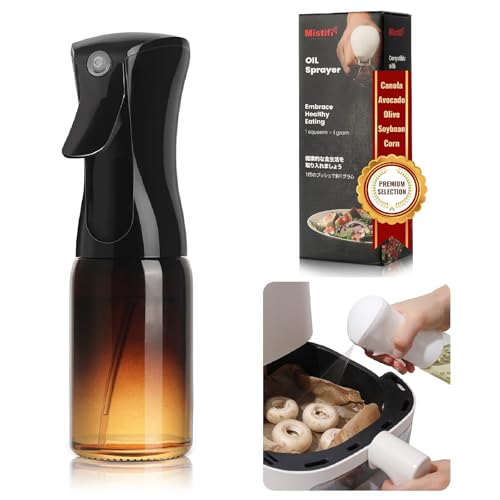 Dark Glass Oil Sprayer150ml – Fine Mist Olive Oil Dispenser for Cooking Air Fryer & BBQ Refillable Dark Glass Bottle for Healthy Cooking & Baking(PS641) - style: Premium Dark Black 641