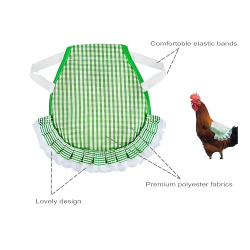 6pcs Chicken Saddles for Hens Protection - Hen Apron, Poultry Saver, Protector, Sweater, Vest, Clothes