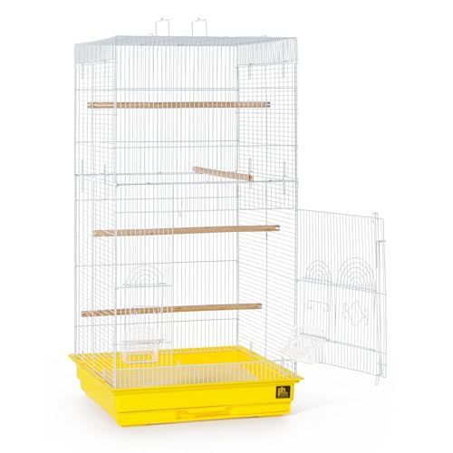 Prevue Pet Products SPECONO1818H-Y Tall Tiel Cage, Yellow - color: Yellow