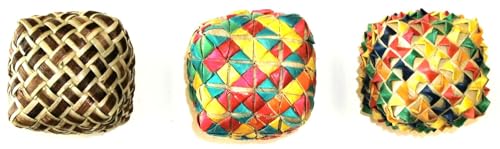 Planet Pleasures Woven Square Foot Bird Toy, Large - size: Large