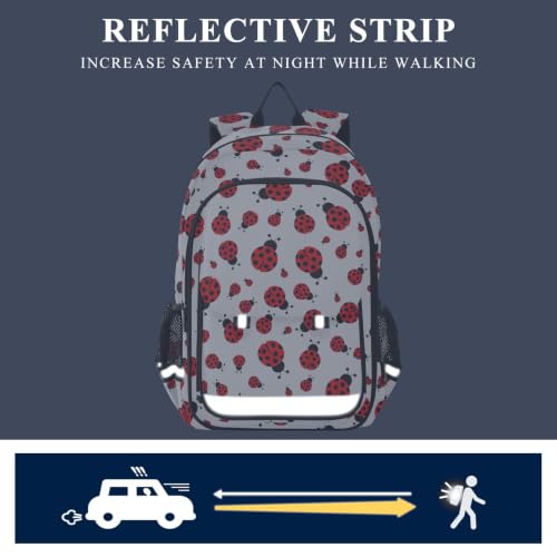 Kids Backpack Elementary Middle School Bags for Boys Girls | Travel, Daypack, Lightweight, Waterproof, with Reflective Strip - color: Multi 16