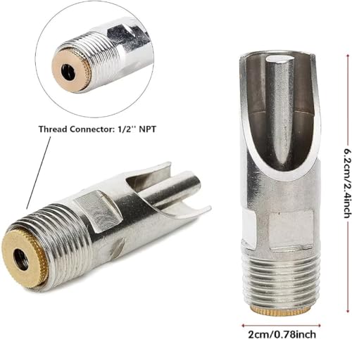 Baimeixun Pack of 10 Stainless Steel NPT 1/2" Automatic Pig Nipple Drinker for Sows Piglets Drinking