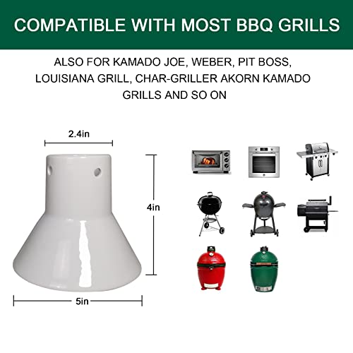 Ceramic Chicken Roaster Rack, Beer Can Chicken Holder Stand Vertical Poultry BBQ Cooking Accessories for Grill, Oven or Smoker - size: Small - Single