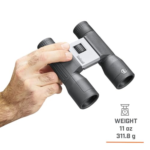 Bushnell PowerView 2 Binoculars, High-Definition Binoculars with Multi-Coated Lenses, Durable Aluminum Alloy Chassis, Wide Field of View, Ideal for Wildlife Observation, Hiking and Sporting Events - style: 16x32