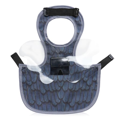 Chicken Saddle with Wing Protector - Chicken Aprons & Vest Jacket for Hens | Chicken Saddles for Hens With Adjustable Straps (Black)