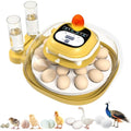 Egg Incubators for Hatching Eggs with Automatic Egg Turning & Humidity Control - 18/33 Egg Capacity, LED Display, Auto Water Refill & Built-in Candler for Chicken, Duck, Quail, Turkey Eggs