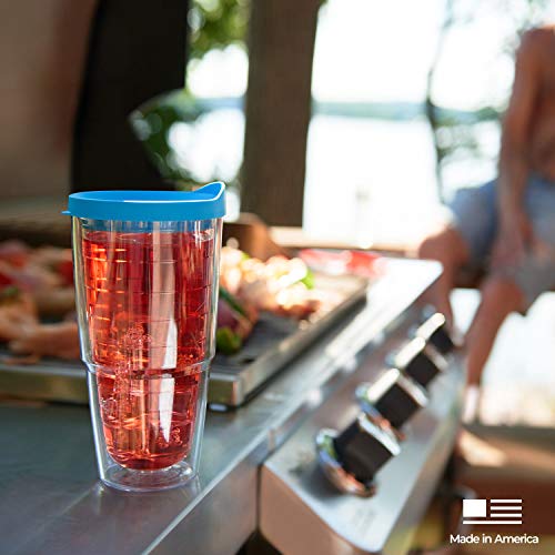 Tervis Watercolor Songbirds Made in USA Double Walled Insulated Tumbler Cup Keeps Drinks Cold & Hot, 24oz, Clear | Made in USA, Double-wall Insulated, Shatterproof, BPA-Free, Dishwasher Safe, Fits Most Cupholders, Gifts under $25 - style: 24oz