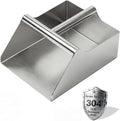 304 Stainless Steel Large Metal Scoop, 120 Ounce Heavy Duty Ice Scoop | Heavy Duty Rustproof Design, Ergonomic Grip Handle, Easy to Clean. Perfect for Ice, Commercial, Livestock and Pet Dog Feeding - size: 120 OZ