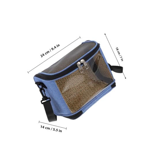 Transparent Crossbody Parrot Carrier Bag with Widened Strap Portable Bird Travel Pouch for Parakeet and Cockatiel Clear Window Design for Easy Viewing Lightweight Handheld Pet