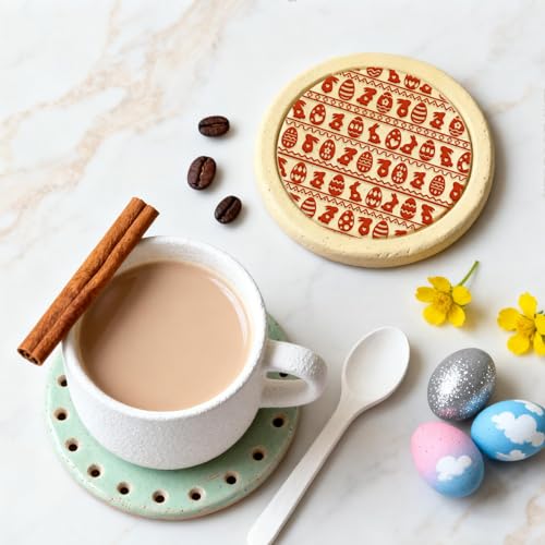 CHGCRAFT 4 Sheets Easter Bunny Clay Texture Mat Easter Egg Pattern Polymer Clay Texture Sheets DIY Tools for Pottery Earring Jewelry Making Stamp Engraving Machines, 3.9x2.6inch - style: Easter Egg