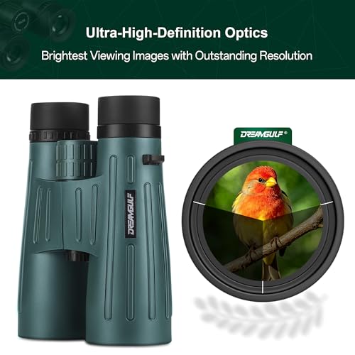 18x56 UHD Binoculars for Adults High Powered with Upgraded Phone Adapter, Wide Field of View Binoculars with Clear Low Light Vision, Lightweight Waterproof Binocular for Bird Watching Travel Cruise