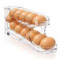 Egg Holder for Fridge, FIFO Egg Roller for Eggs 12 Count, Clear | Auto Rolling Egg Storage Organizer Container, Dispenser for Refrigerator, Space Saving - size: 1 Pack
