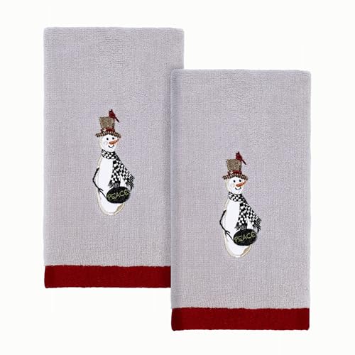 Avanti Linens - Fingertip Towels, Soft & Absorbent Cotton, Set of 2 (Country Friends Collection) - style: 2pc Fingertip Towels