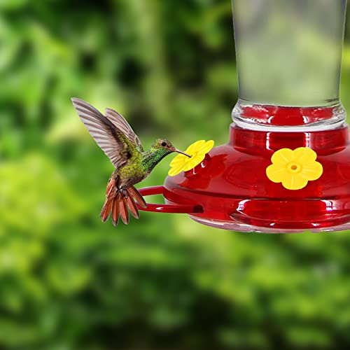 30 Pieces Hummingbird Feeders Replacement Flowers, Feeding Ports Replacement Bird Feeder Replacement Parts for Hummingbird Feeder Hanging Feeder(Purple, Yellow, Orange) - color: Yellow+oOrange+Purple