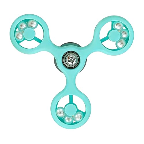 Spinning Bird-Toys Bird Cage Toys & Bird Perch Parrot-Parakeet Budgie Cockatiel Conure Macaw Chicken Parrot Enrichment Cage Accessories Small Animal Chewing Toy (Cyan Spinner) - color: Cyan Spinner
