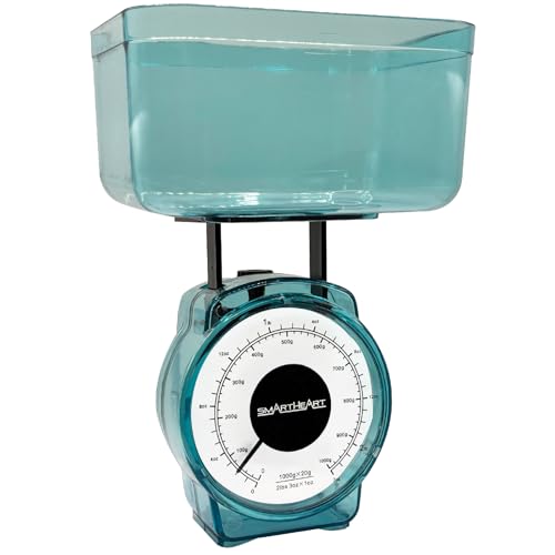 Mechanical Kitchen Scale, Precise Measurements with Removable Bowl, Measurement Units:lbs, oz, g, ml