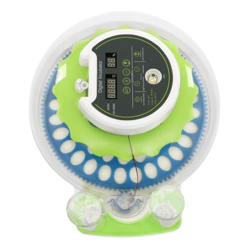 60 Quail Chicken Egg Incubator for Hatching Eggs, Small Poultry Incubators | with Automatic Egg Turning and Built-In Led Light, Auto Temp & Humidity Control, for Partridge Parrot Pigeon, for home farm - size: 60 Unites