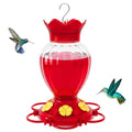 Hummingbird Feeders for Outdoors 20 OZ Hanging Hummingbird Feeder with Ant Moat & 6 Feeding Ports and Perch, Nectar Feeder for Garden, Yard, Deck