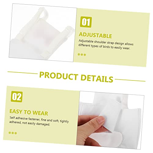 Yardwe Bird Diaper for Parrots and Parakeets Breathable Liner Bow Design for Outdoor - size: 17x9cm