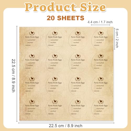 320 Pcs Egg Carton Labels, Washed or Unwashed Egg Sticker Collected Date Writable Irregular PET Adhesive Egg Packaging Sticker for Box Container Carton Farm Supplies, 2x1.7 Inch - color: Washed Or Unwashed