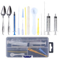 Baby Bird Feeding Syringe Kit,14pcs Newborn Pet Hand Feeder Syringe Set, Parrot Feeding Tubes Set for Small Baby Birds Pet Kittens (E) - color: E