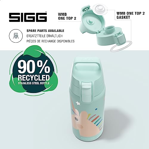 SIGG - Insulated Kids Bottle - Shield One Therm - For Carbonated Beverages - Dishwasher Safe - Stainless Steel - 17 Oz - color: Uni-Stars