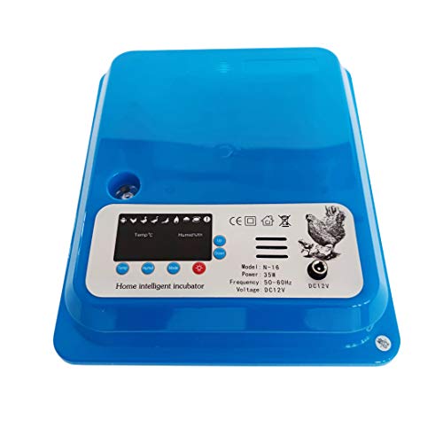 INTSUPERMAI Eggs Digital Egg Incubator Hatcher Temperature Control Automatic - size: 16 Eggs