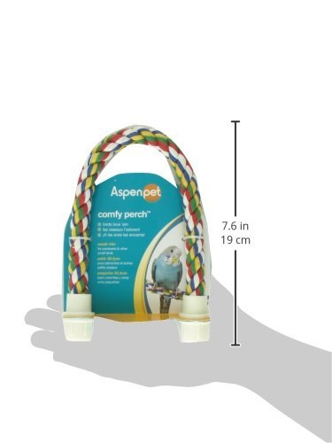 JW Pet Comfy Perch For Birds Flexible Multi-color Rope, Small - 14" Length - size: Small, style: 14"