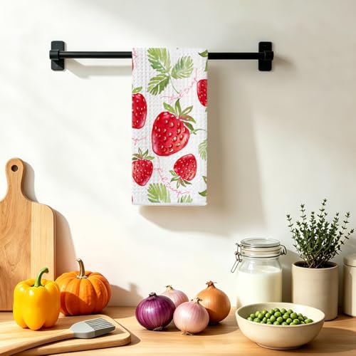 Funny Trump Kitchen Towel, Strawberry Hand Towels for Kitchen Home Decor | Absorbent Microfiber Dish Cloth Tea Towels, Anti Trump Gifts for Women 14x24 Inch - color: Multi 1521