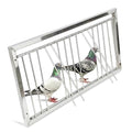 304 Stainless Steel Pigeon Trap Door Loft Bob Wire 19.7" x 9.8" | Heavy-Duty Welded Construction, One-Way Gravity Entry, Smooth Gate, Controlled Access, Return Flight Training, Rustproof - size: 19.7 x 9.8 Inches