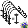 16 Inch Plant Hangers Outdoor,6 Pack Heavy Duty Plant Hanger Bracket | Hanging Basket for Plants Outdoor Brackets,80lbs Weight Capacity for Hanging Baskets,Bird Feeders,Lanterns and Wind Chimes - size: 16inch-6pcs