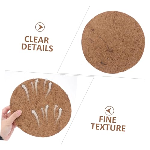 Totority 10Pcs Pigeon Nest Pads Palm Mat for Bird Eggs for Hatching House for Parrots Hamsters Animals Nesting Material
