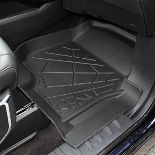 KARPAL Floor Mats for 2015-2025 2026 Ford F-150 SuperCrew (Includes 2022-2026 Lightning), Custom Fit TPE All Weather Ford F150 Accessories 1st & 2nd Row Floor Liner