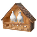 SWANGSA Mourning Dove Nesting Box, Carbonized Cedar Birdhouses for Outdoor Doves and Other Small Birds - size: 1 Pack