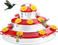 Birdream Window Hummingbird Feeder, Strong Suction Cup Hummingbird Feeder with 9 Feeding Ports & Clean Brush, Attracting Ruby Throated Anna Rufous - Red, 9oz - size: 1 Pack