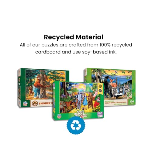 MasterPieces 100 Piece Licensed Jigsaw Puzzle for Kids - Smokey Bear - 14"x19" - style: Smokey Bear