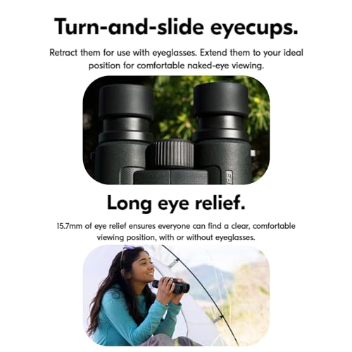 Prostaff P3 10x42 (16777) Black Binoculars Bundle with Lens Pen, and Cloth - High Powered Compact Adult Binoculars for Hunting, Bird Watching, and Hiking Essentials, Zoom Lightweight Travel - style: P3 10x42